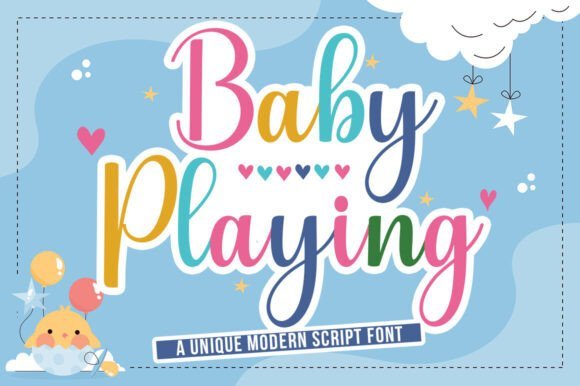 Baby Playing Font - Featured Image