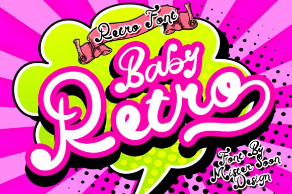 Baby Retro Font - Featured Image