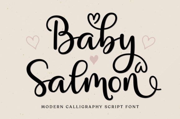 Baby Salmon Script Font - Featured Image