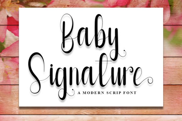 Baby Signature Font - Featured Image