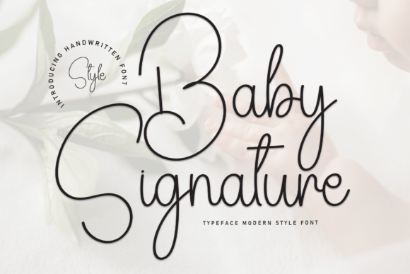 Baby Signature Font - Featured Image