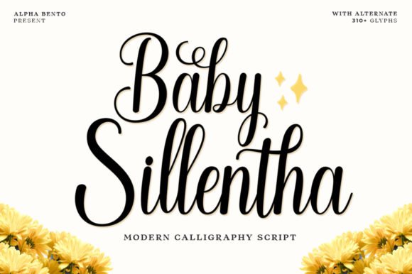 Baby Sillentha Script Font - Featured Image