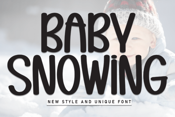 Baby Snowing Font - Featured Image