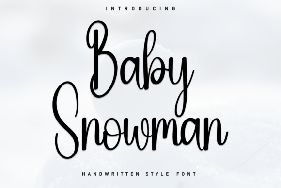 Baby Snowman Font - Featured Image