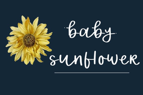 Baby Sunflower Font - Featured Image