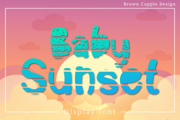 Baby Sunset Font - Featured Image