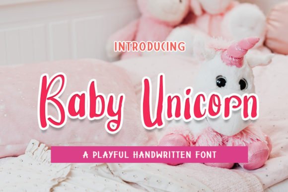 Baby Unicorn Font - Featured Image