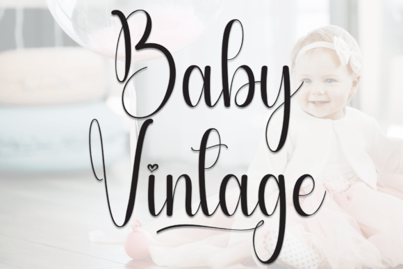 Baby Vintage Font - Featured Image