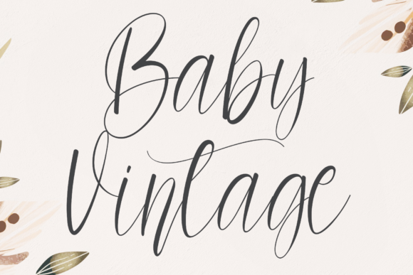 Baby Vintage Font - Featured Image