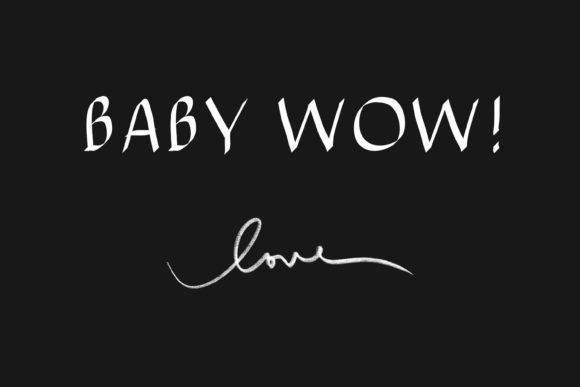 Baby Wow Font - Featured Image