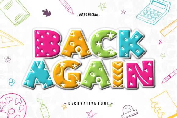 Back Again Font - Featured Image