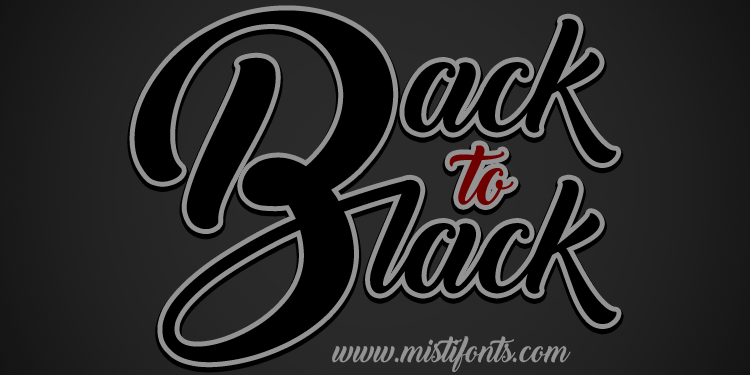 Back to Black Font - Featured Image