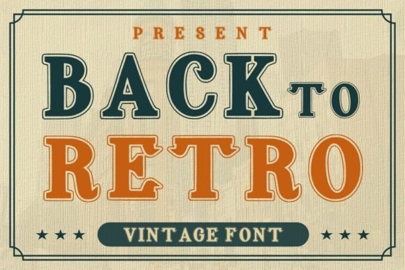 Back to Retro Font - Featured Image