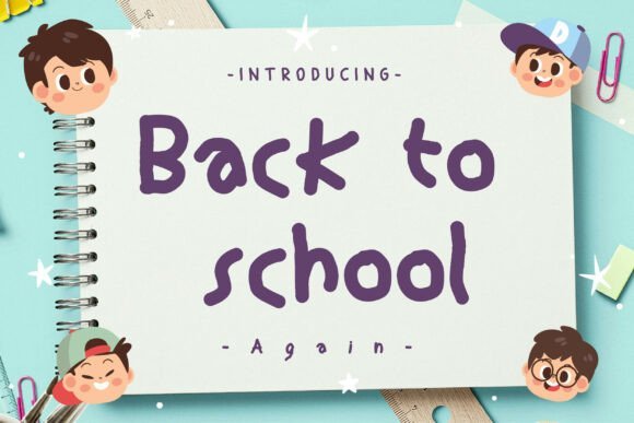 Back to School Again Font - Featured Image