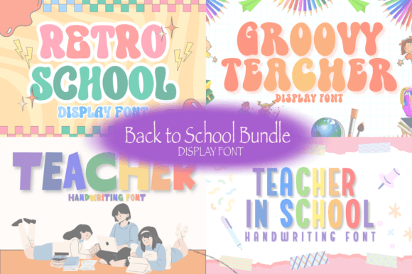 Back to School Bundle Font - Featured Image