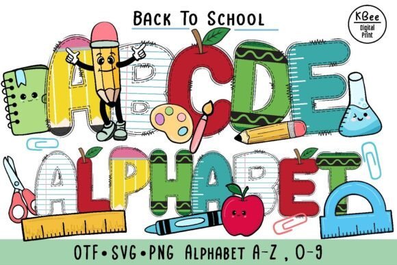 Back to School Doodle Font - Featured Image