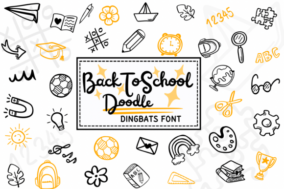 Back to School Doodle Font - Featured Image