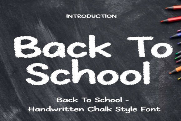 Back to School Font - Featured Image