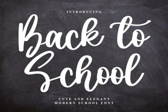 Back to School Font - Featured Image