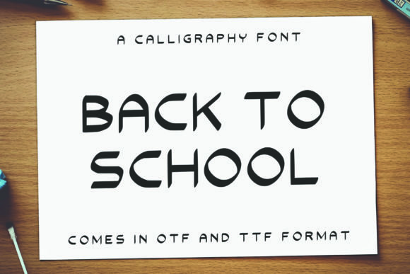Back to School Font - Featured Image