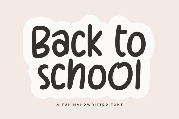 Back to School Font - Featured Image