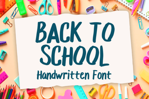 Back to School Font - Featured Image