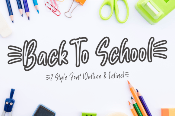 Back to School Font - Featured Image