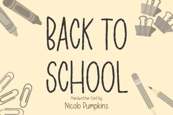 Back to School Font - Featured Image