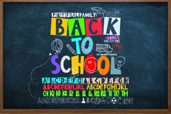 Back to School Font - Featured Image