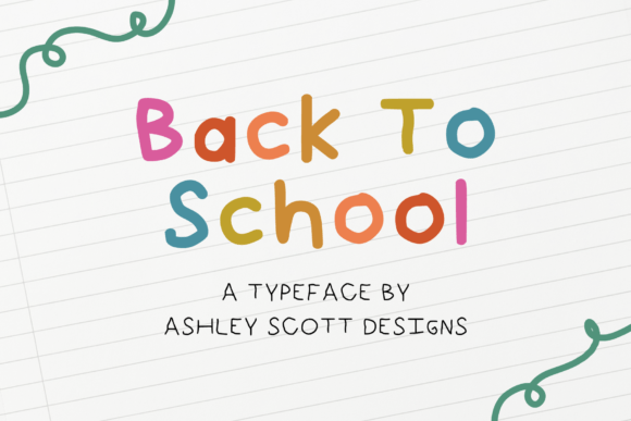Back to School Font - Featured Image