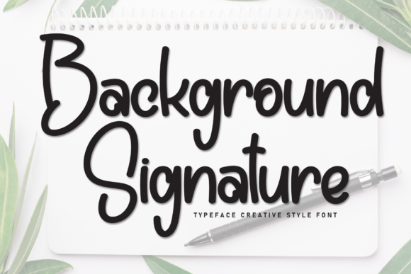 Background Signature Font - Featured Image
