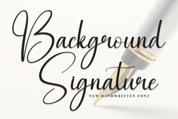 Background Signature Font - Featured Image