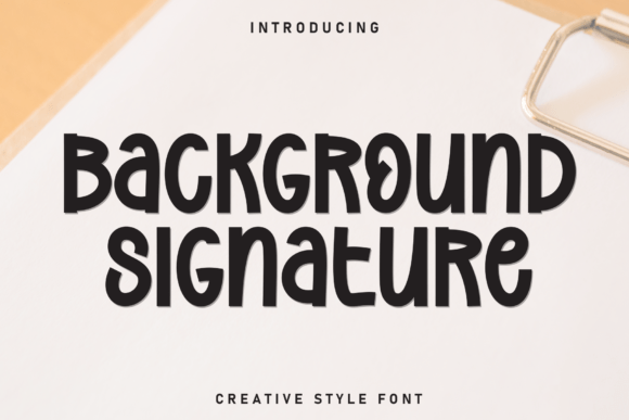 Background Signature Font - Featured Image