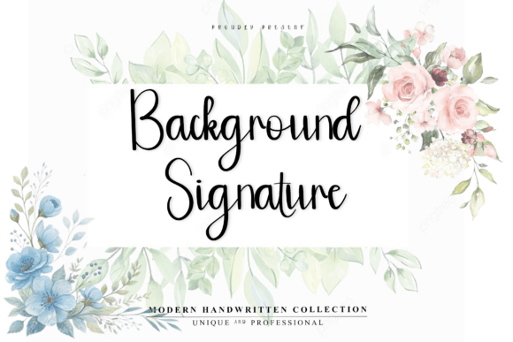 Background Signature Font - Featured Image