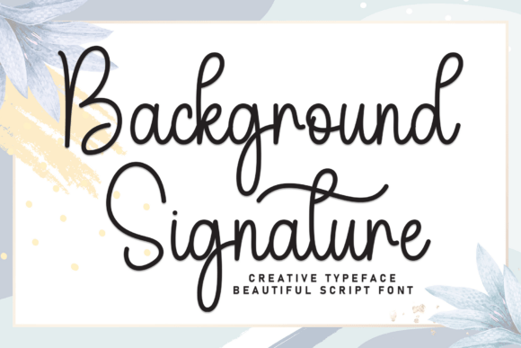 Background Signature Font - Featured Image