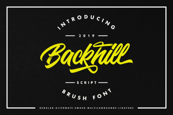 Backhill Font - Featured Image