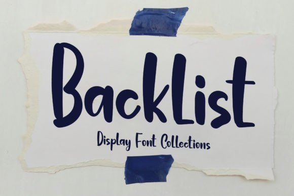 Backlist Font - Featured Image