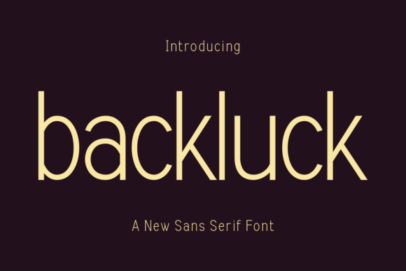 Backluck Font - Featured Image