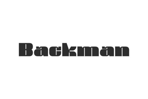Backman Font - Featured Image