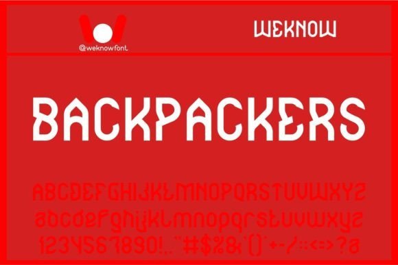 Backpackers Font - Featured Image