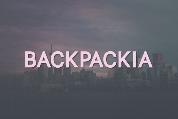 Backpackia Font - Featured Image