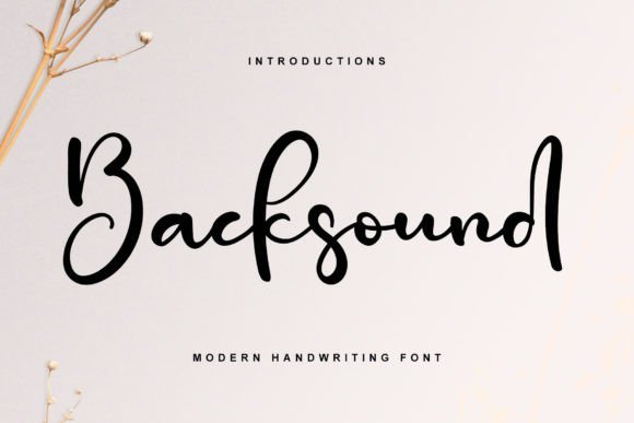 Backsound Font - Featured Image