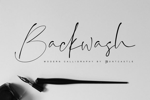 Backwash Font - Featured Image