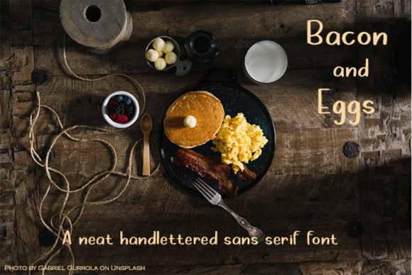 Bacon and Eggs Font - Featured Image