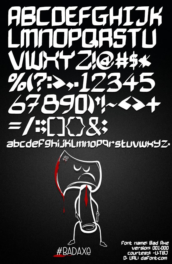Bad Axe Font - Featured Image