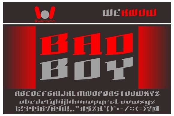 Bad Boy Font - Featured Image