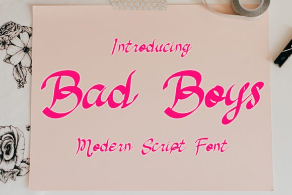 Bad Boys Font - Featured Image