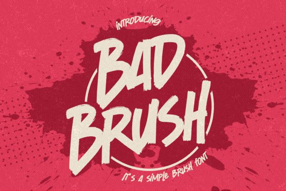 Bad Brush Font - Featured Image