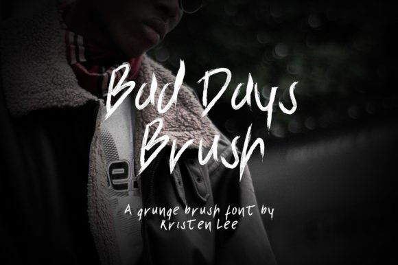Bad Days Brush Font - Featured Image