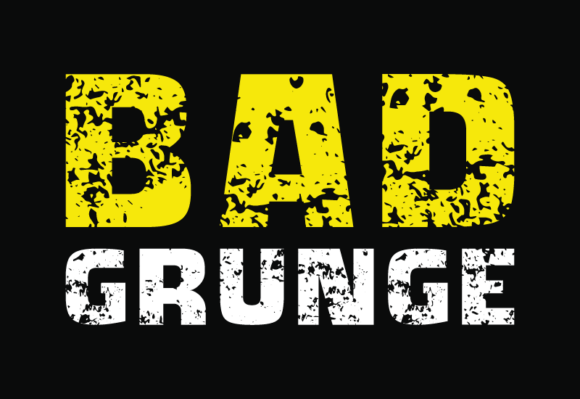 Bad Grunge Font - Featured Image